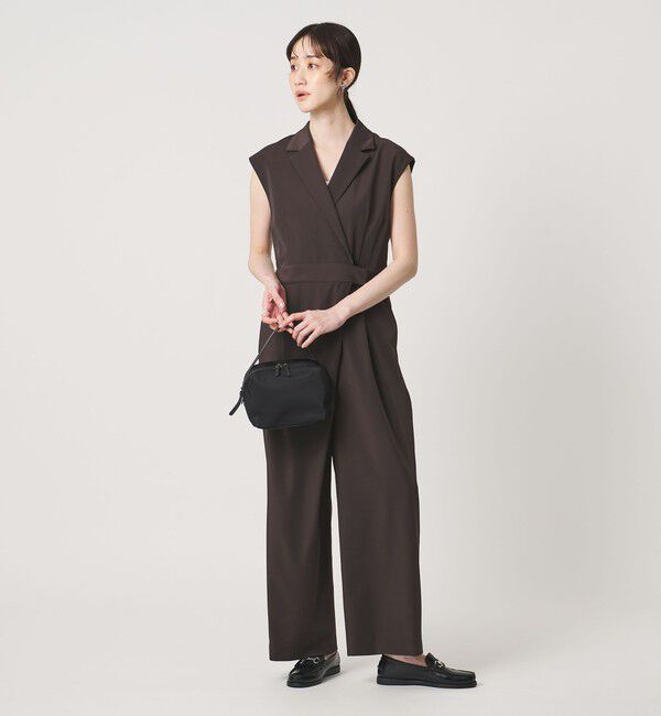 UNITED ARROWS「ツイル オールインワン ‐ストレッチ 防シワ 接触冷感‐」|オールインワン|