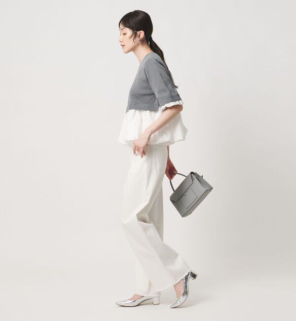 UNITED ARROWS「カットワーク バルーン シルエット ニット ‐ウォッシャブル‐」|ニット・セーター|