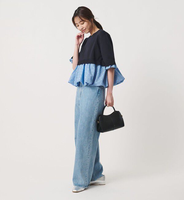 UNITED ARROWS「カットワーク バルーン シルエット ニット ‐ウォッシャブル‐」|ニット・セーター|