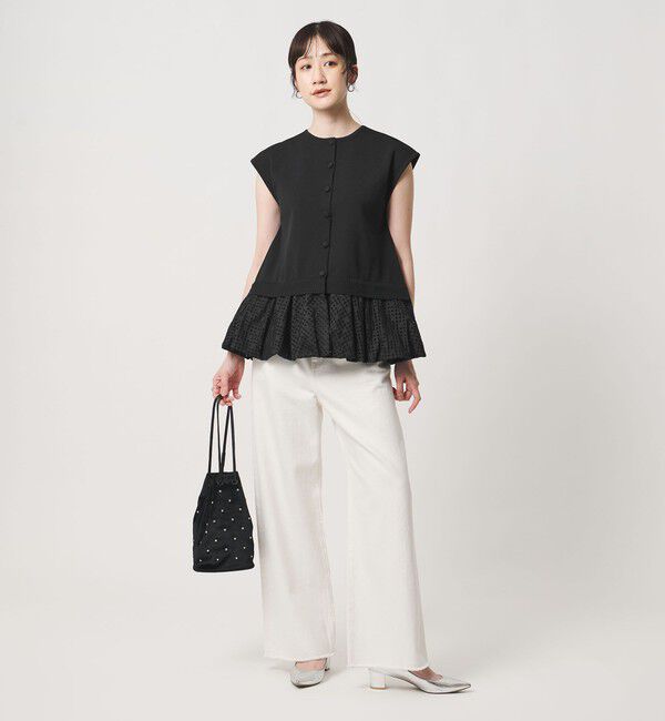 UNITED ARROWS「カットワーク バルーン シルエット ベスト ‐ウォッシャブル‐」|ベスト・ジレ|