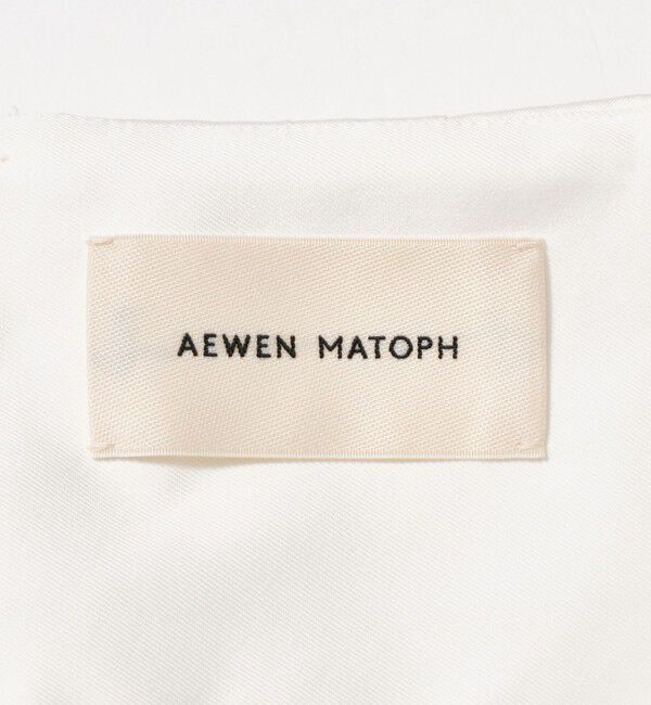 AEWEN MATOPH「＜AEWEN MATOPH＞ハイウエスト ベルト カーブパンツ ウォッシャブル」|チノ|