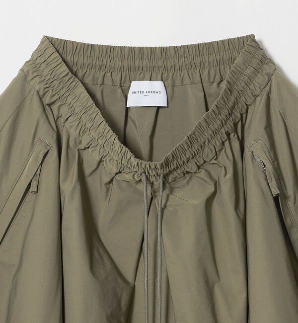 UNITED ARROWS「タフタ ジップ フレアスカート ‐ウォッシャブル‐」|フレア|