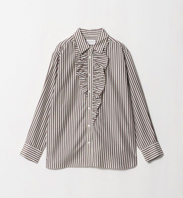 UNITED ARROWS「アシンメトリー フリル レギュラーシャツ」|シャツ・ブラウス|その他1