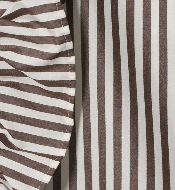 UNITED ARROWS「アシンメトリー フリル レギュラーシャツ」|シャツ・ブラウス|