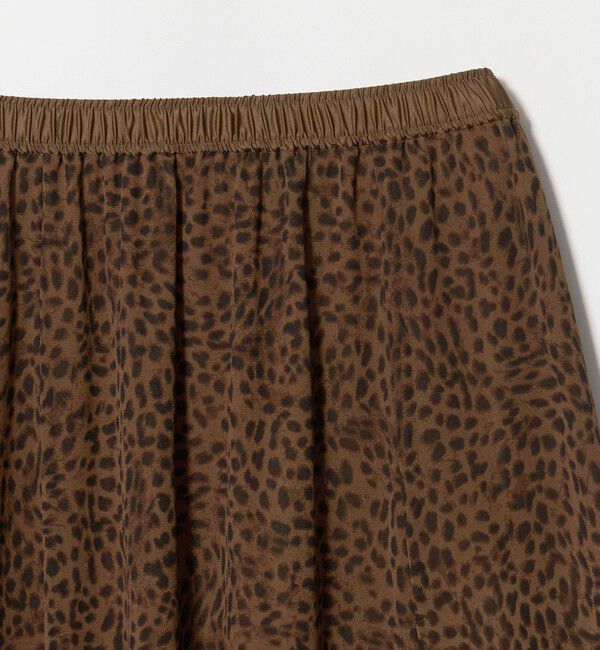 UNITED ARROWS green label relaxing「チュール レオパード スカート」|フレア|