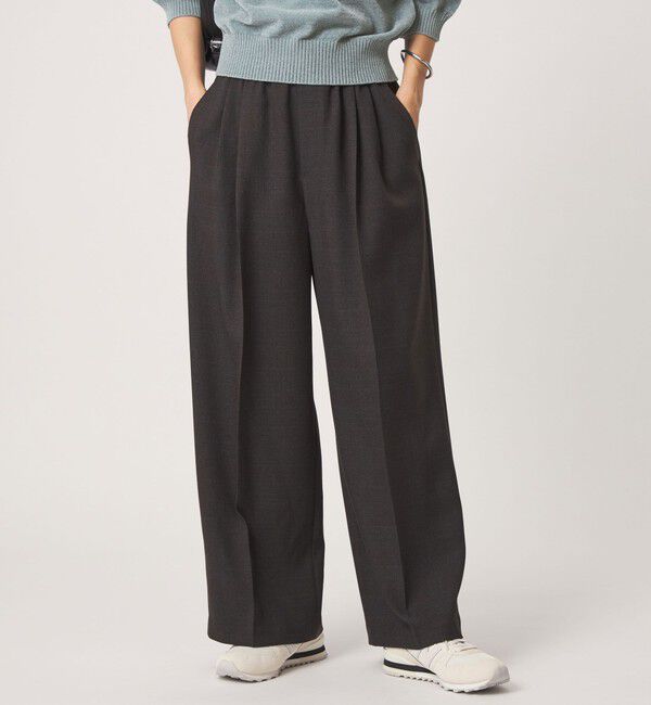 UNITED ARROWS green label relaxing「ニーハイワイドパンツ マシンウォッシャブル ストレッチ 帯電防止」|その他|