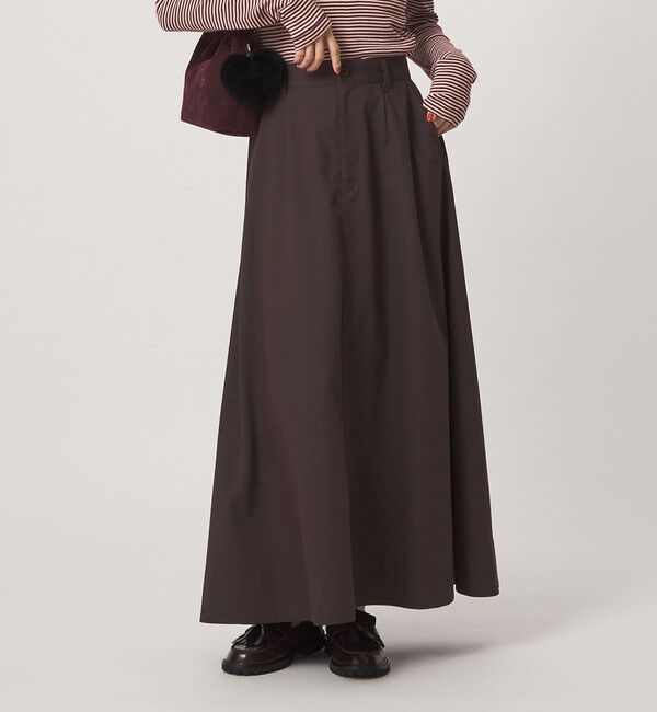 UNITED ARROWS green label relaxing「チノ フレア スカート」|フレア|DK.BROWN