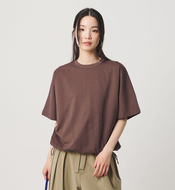 BEAUTY&YOUTH UNITED ARROWS「ヘム ドローストリング 5分袖 Tシャツ」|Tシャツ・カットソー|