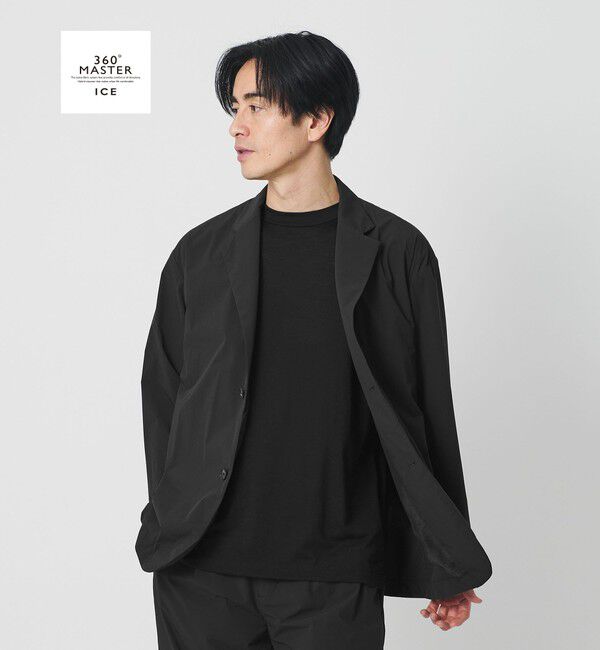 BEAUTY&YOUTH UNITED ARROWS「360&deg;MASTER ICE リラックス ジャケット セットアップ対応 接触冷感 ストレッチ 撥水 UVカット」|テーラードジャケット|BLACK