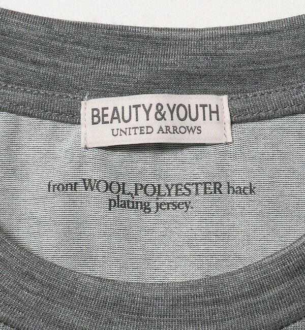 BEAUTY&YOUTH UNITED ARROWS「ウール テクスチャード クルーネック Tシャツ」|Tシャツ・カットソー|