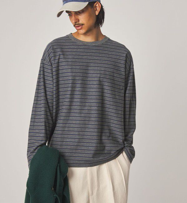 STEVEN ALAN「＜Steven Alan＞ オーガニックコットン ボーダー カットソー」|Tシャツ・カットソー|