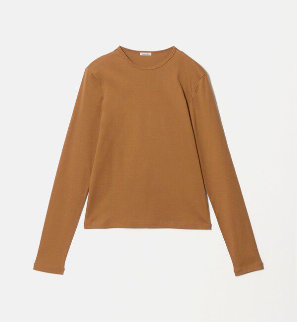 STEVEN ALAN「＜Steven Alan＞コットン フライス ロングスリーブ プルオーバー」|Tシャツ・カットソー|MD.BROWN