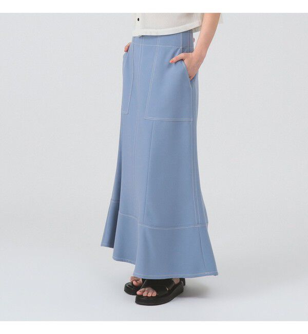 Ray BEAMS 「ステッチ マーメイド スカート」|スカート|BLUE