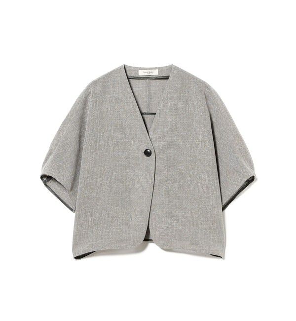 Demi-Luxe BEAMS 「ツイード メッシュ タック ジャケット」|ダッフルコート|
