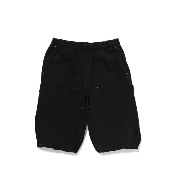 BEAMS「ダブルニー スウェット ショーツ」|その他|BLACK