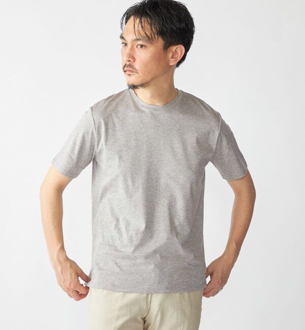 SHIPS「SHIPS: ALBINI クルーネック 無地 Tシャツ」|Tシャツ・カットソー|グレー