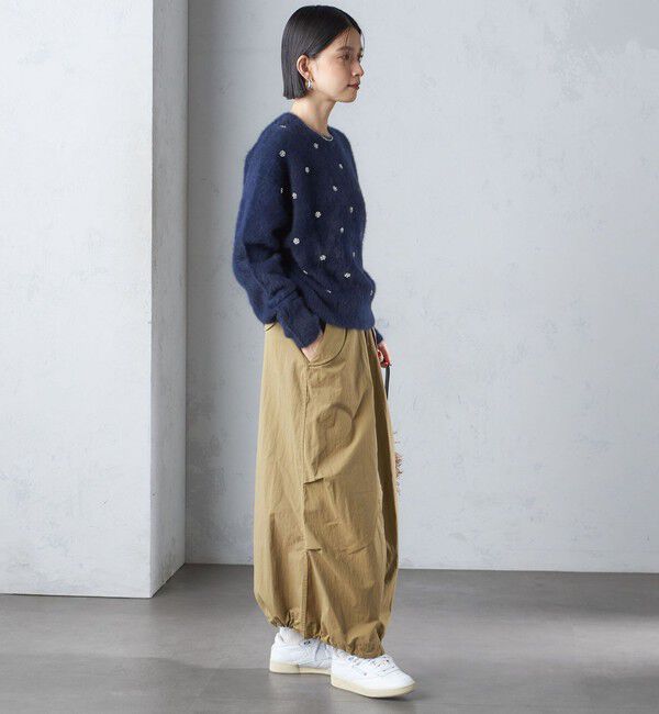 SHIPS for women「〈手洗い可能〉ビジュー FOX クルーネック プルオーバー」|ニット・セーター|
