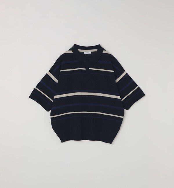 SHIPS any「SHIPS any:〈手洗い可能〉リネンミックス ハイゲージ ニット スキッパー ポロシャツ◇」|ポロシャツ|