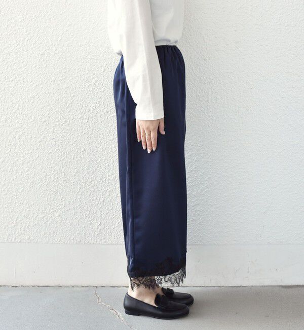 SHIPS Colors 「SHIPS Colors:〈手洗い可能〉サテン レース スカート◇」|スカート|