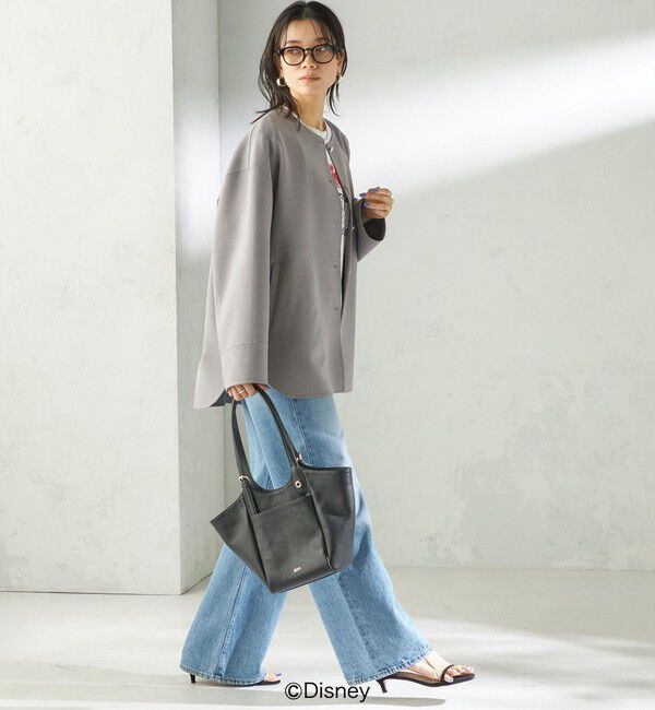 SHIPS for women「〈手洗い可能〉ストレッチ 二重織 リバー 仕立て ノーカラー コート」|その他|