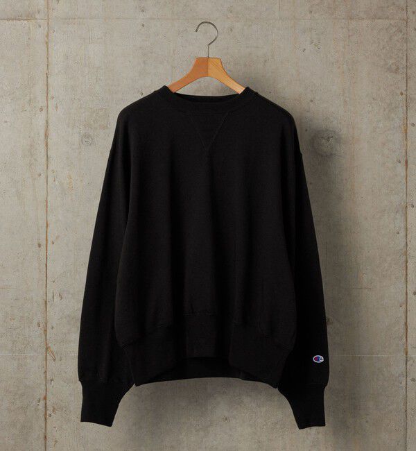SHIPS「【SHIPS別注】Champion: L.W.D クルーネック スウェット」|スウェット・ジャージ|ブラック