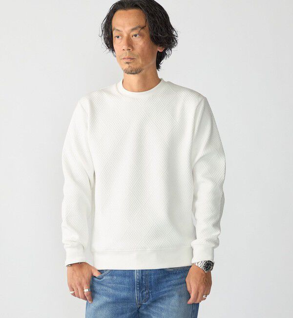 SHIPS「SHIPS: 膨れ ジャカード ロングスリーブ Tシャツ 26AW」|Tシャツ・カットソー|