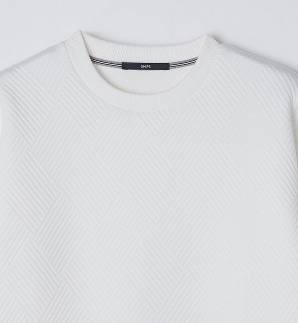 SHIPS「SHIPS: 膨れ ジャカード ロングスリーブ Tシャツ 26AW」|Tシャツ・カットソー|