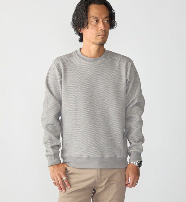 SHIPS「SHIPS: 膨れ ジャカード ロングスリーブ Tシャツ 26AW」|Tシャツ・カットソー|