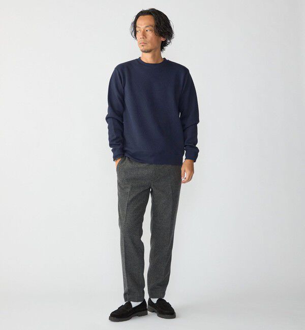 SHIPS「SHIPS: 膨れ ジャカード ロングスリーブ Tシャツ 26AW」|Tシャツ・カットソー|