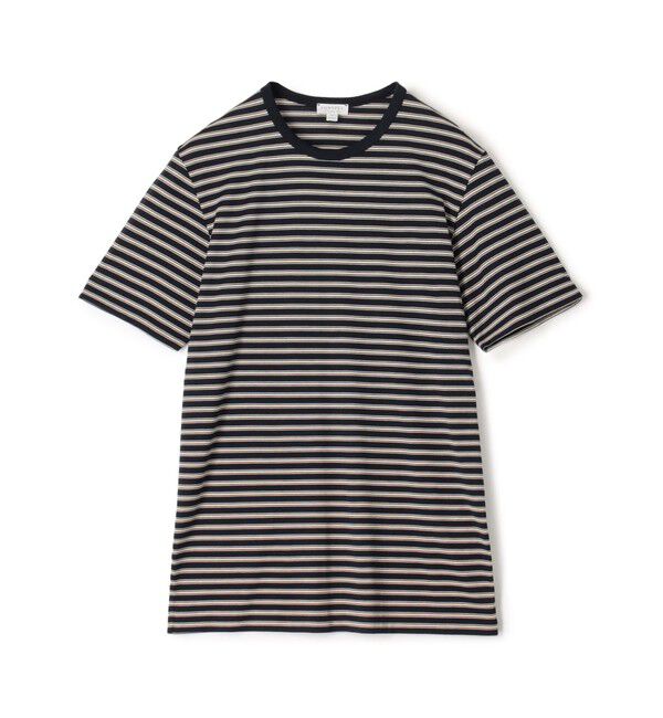 TOMORROWLAND BUYING WEAR「SUNSPELコットン クルーネックTシャツ」|Tシャツ・カットソー|66 Navy