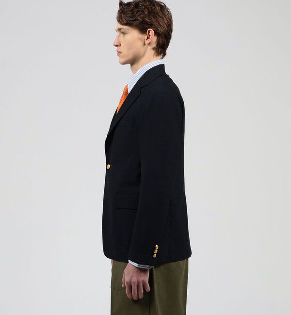 TOMORROWLAND MENS「トロピカルウーステッド シングルブレステッド 3Bブレザー ALFRED BROWN」|テーラードジャケット|