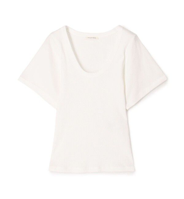 TOMORROWLAND GOODS「BY MALENE BIRGER LUNAI Uネックカットソー」|Tシャツ・カットソー|11 ホワイト