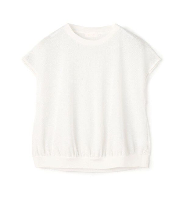 Ballsey「ワッフルジャージーコンビ フレンチスリーブプルオーバー」|Tシャツ・カットソー|11 ホワイト