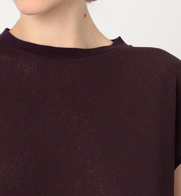 Ballsey「ワッフルジャージーコンビ フレンチスリーブプルオーバー」|Tシャツ・カットソー|