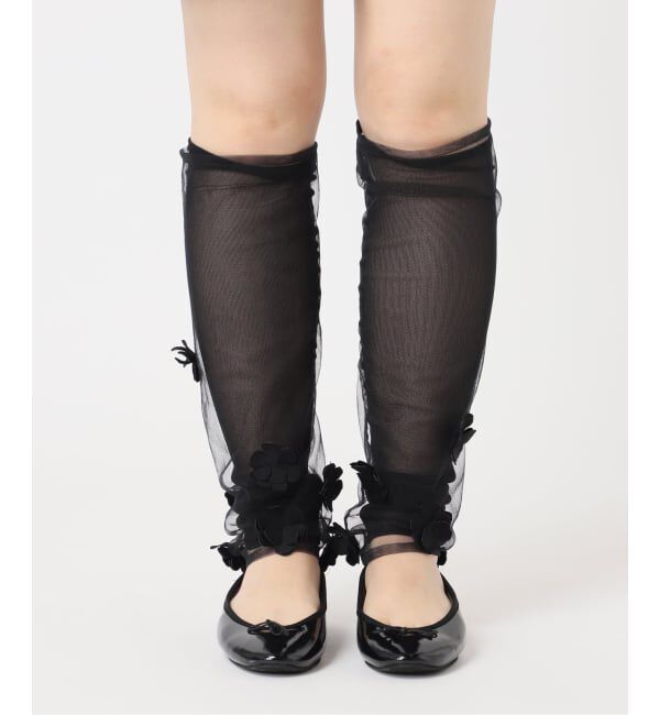  「《予約》MARGE 別注 Tulle flower legcover 1012-0105-038：レッグカバー」|レッグウォーマー|