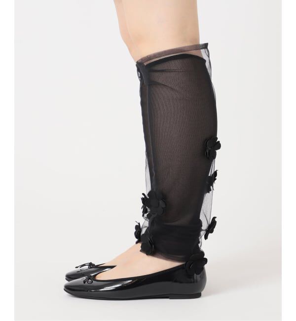  「《予約》MARGE 別注 Tulle flower legcover 1012-0105-038：レッグカバー」|レッグウォーマー|