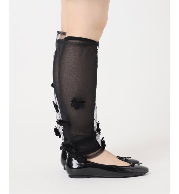  「《予約》MARGE 別注 Tulle flower legcover 1012-0105-038：レッグカバー」|レッグウォーマー|