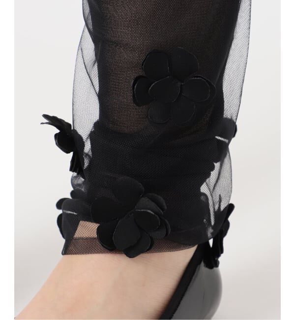  「《予約》MARGE 別注 Tulle flower legcover 1012-0105-038：レッグカバー」|レッグウォーマー|