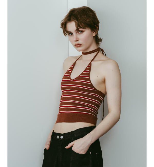 JOINT WORKS「Knuth Marf / クヌースマーフ knit halter bustier」|ベスト・ジレ|