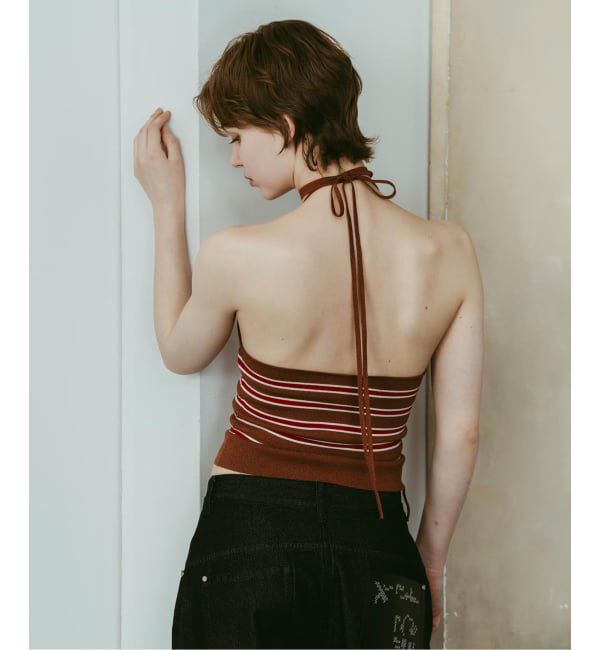 JOINT WORKS「Knuth Marf / クヌースマーフ knit halter bustier」|ベスト・ジレ|