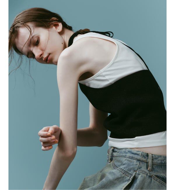 JOINT WORKS「Knuth Marf / クヌースマーフ knit halter bustier」|ベスト・ジレ|