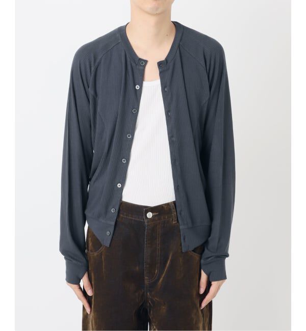 JOINT WORKS「≪予約≫NOCTO ARCHIVE/ノクト アーカイブ Curve Panel Rib Cardigan」|カーディガン|