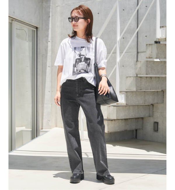 SLOBE IENA「《4サイズ展開/追加》LE DENIM ストレートデニムパンツ」|デニム|