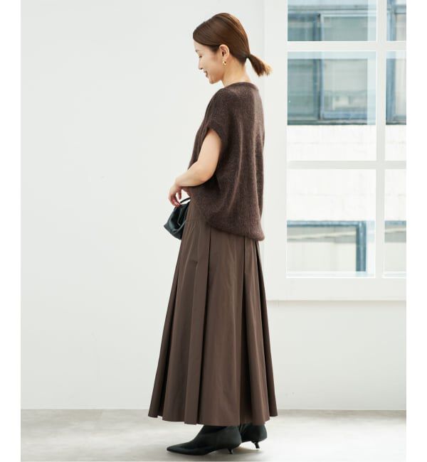 IENA「《予約》シルクモヘヤミックスノースリーブ」|ニット・セーター|