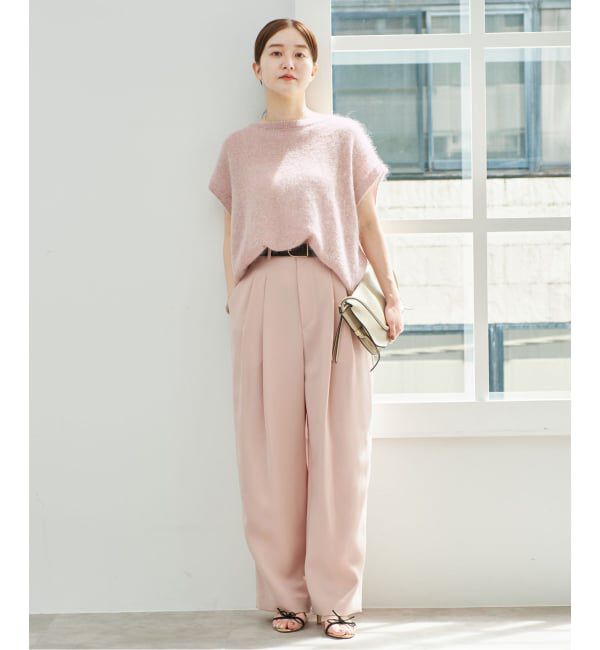 IENA「《予約》シルクモヘヤミックスノースリーブ」|ニット・セーター|