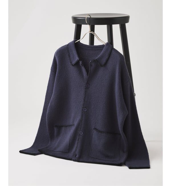 JOURNAL STANDARD「《予約》ブランケット ステッチ シャツ カーディガン」|カーディガン|グレーA