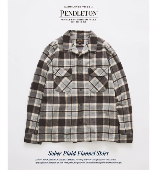 JOURNAL STANDARD「《予約》PENDLETON / ペンドルトン 別注 チェックフランネルシャツ」|シャツ・ブラウス|グレー