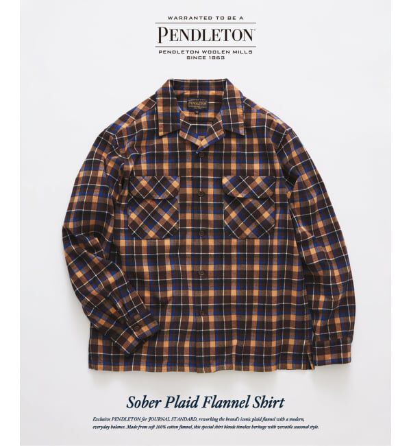 JOURNAL STANDARD「《予約》PENDLETON / ペンドルトン 別注 チェックフランネルシャツ」|シャツ・ブラウス|ブラウン