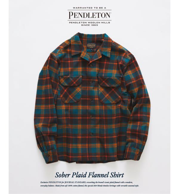 JOURNAL STANDARD「《予約》PENDLETON / ペンドルトン 別注 チェックフランネルシャツ」|シャツ・ブラウス|グリーン B