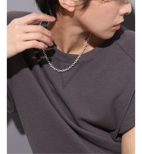 Spick and Span「【SAMH by LILAS】パイプハーフチェーンネックレス SV」|ネックレス|